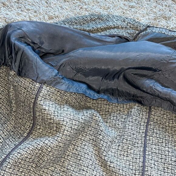 Vintage Harris Tweed Plymouth Of Boston Trench Coat Gray Scottish Top O’ Tweed 1 - Picture 16 of 16